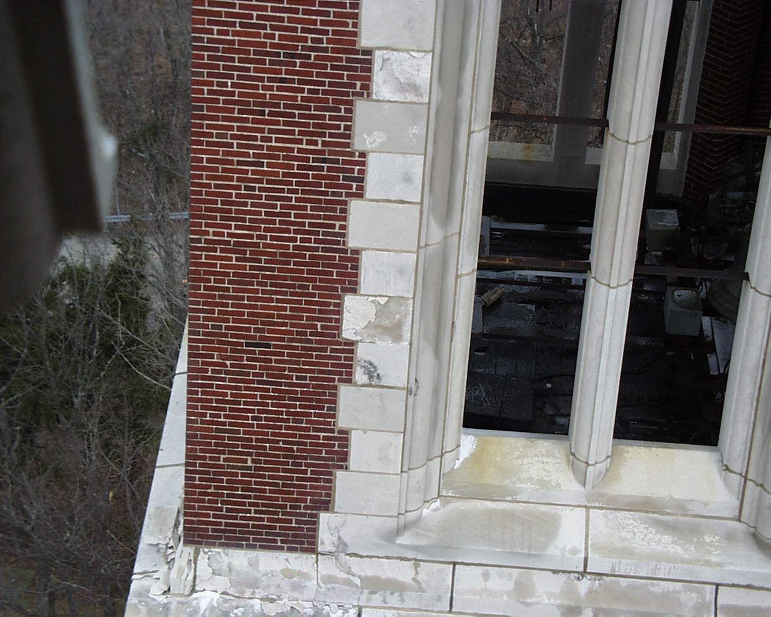 Holy Hill commercial building restoration - West tower quoins